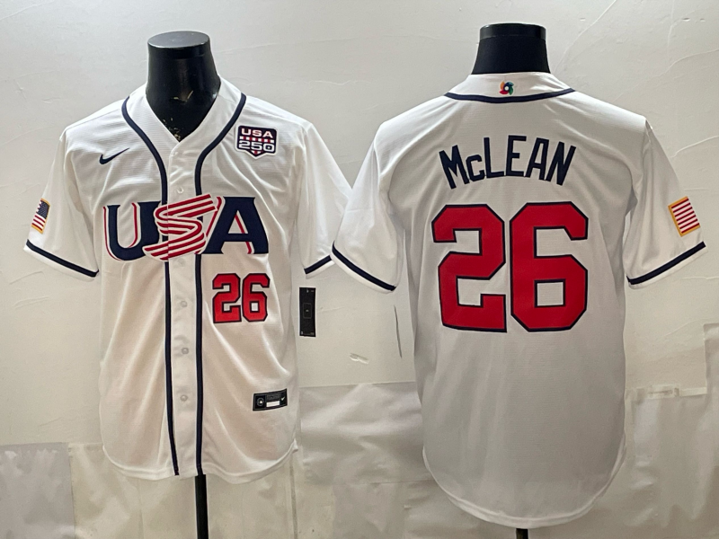 Men 2026 World cup white MLB Nike jersey 0062